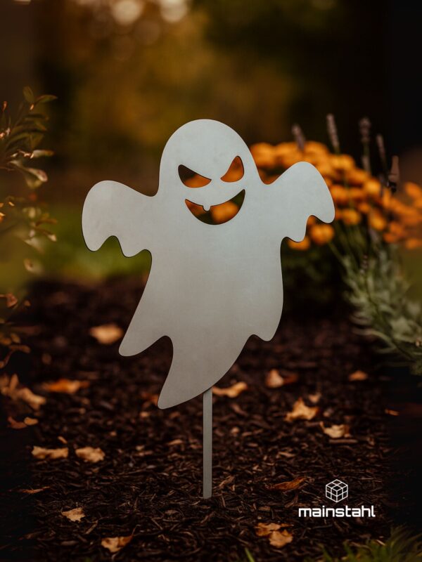 Halloween Geist - Stahl Deko für Garten & Zaun - langlebig & wetterfest – Bild 5