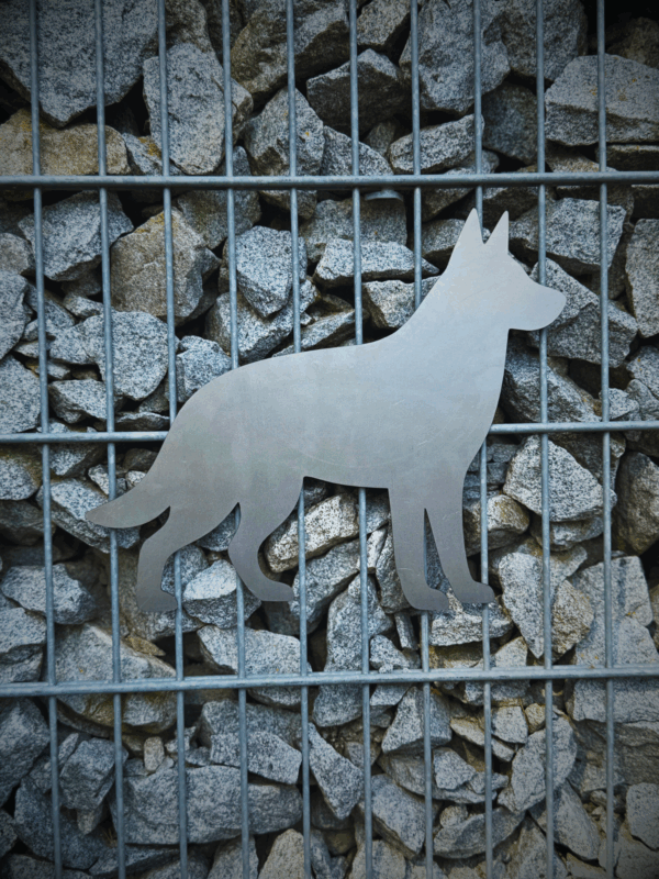 Schäferhund - Stahl Deko für Garten & Zaun - langlebig & wetterfest – Bild 2