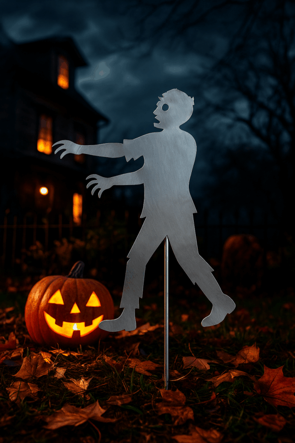 Halloween Zombie - Stahl Deko für Gaten & Zaun - langlebig & wetterfest – Bild 5