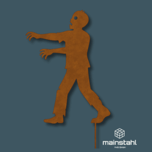 Halloween Zombie - Stahl Deko für Gaten & Zaun - langlebig & wetterfest