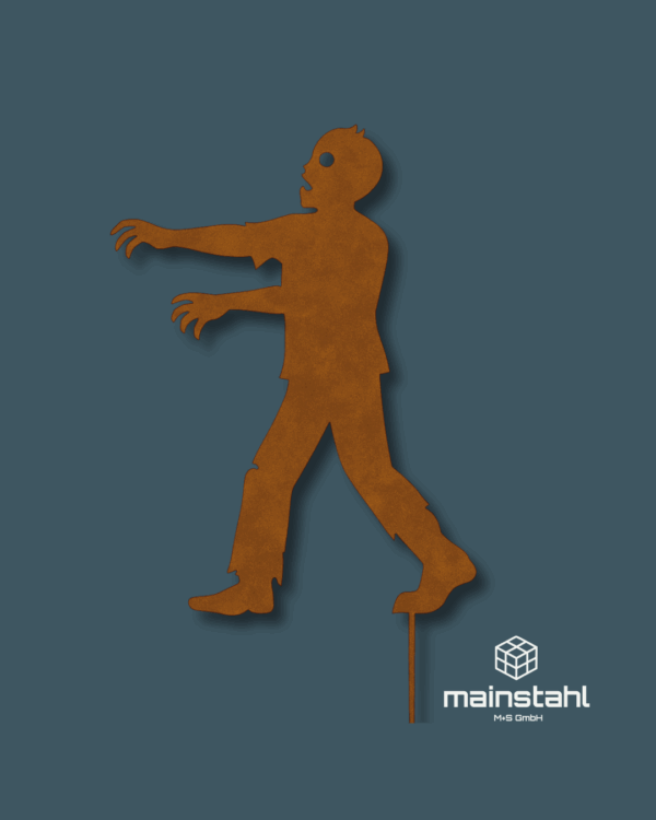 Halloween Zombie - Stahl Deko für Gaten & Zaun - langlebig & wetterfest