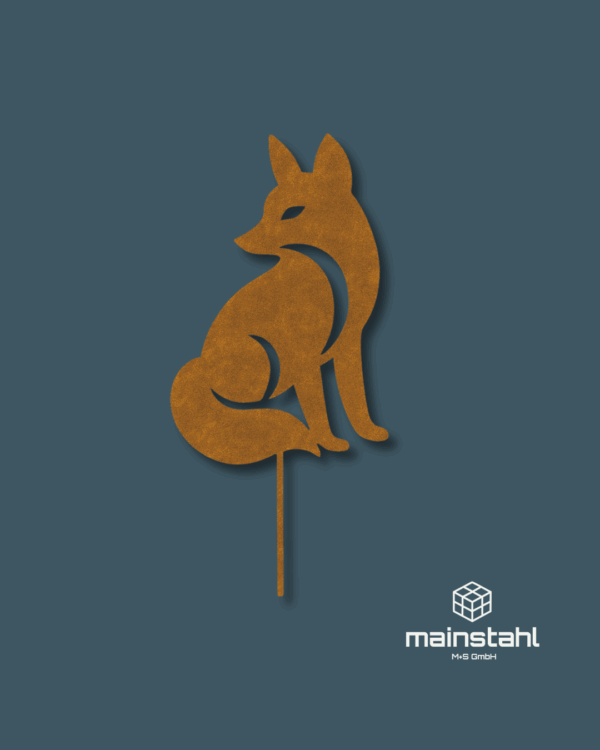 Fuchs - Stahl Deko für Garten & Zaun - langlebig & wetterfest