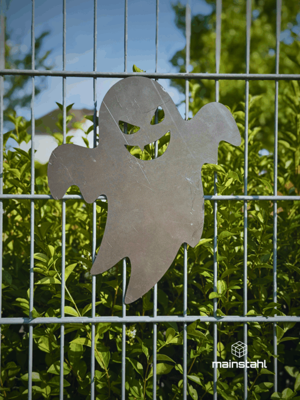 Halloween Geist - Stahl Deko für Garten & Zaun - langlebig & wetterfest – Bild 2