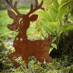 Mainstahl, Zaunfiguren, Gartenstecker, Rudolph