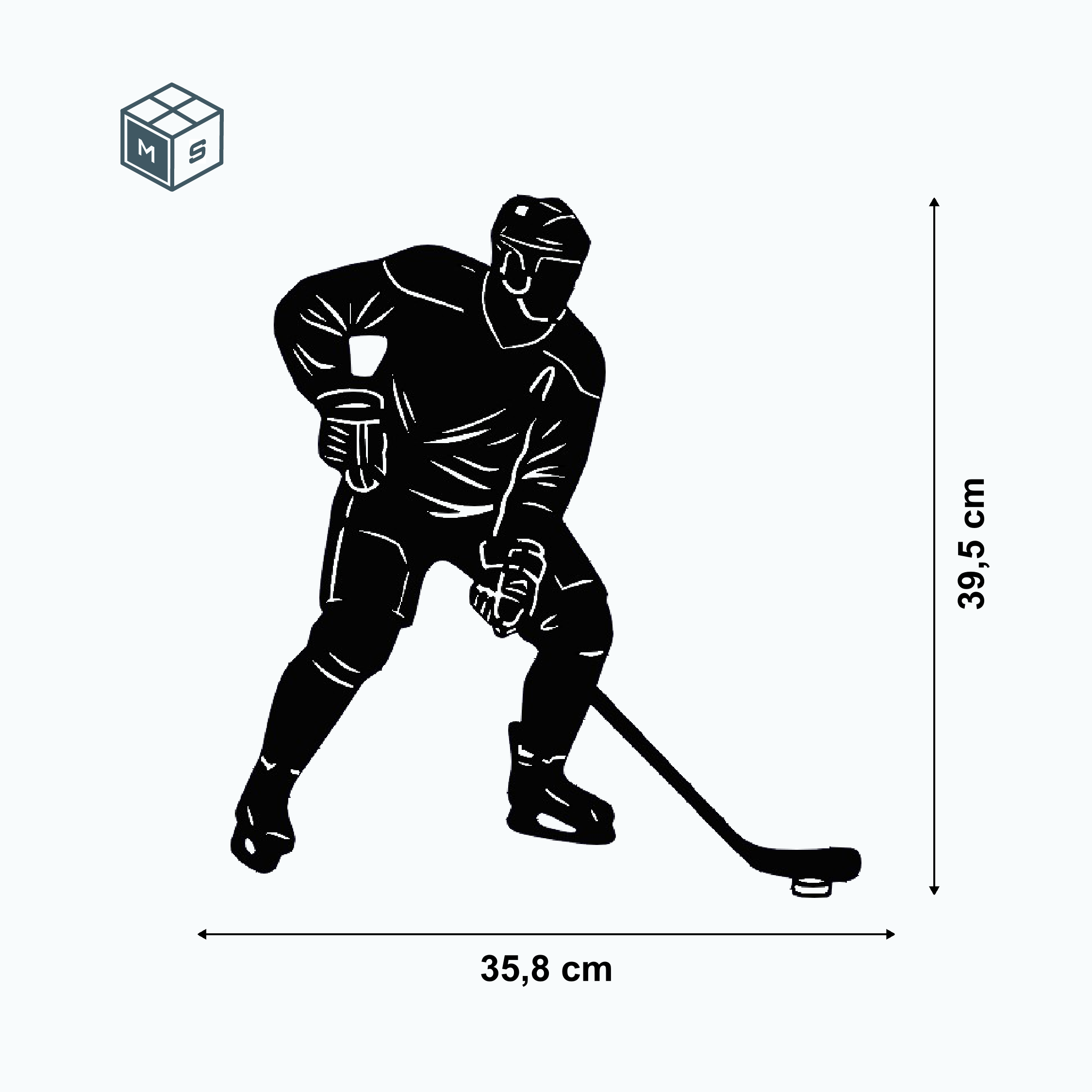 Eishockeyspieler Gartenstecker oder Zaunmotiv – Einzigartige Stahldeko (2 Varianten Rost/Edelstahl) 3 Eishockeyspieler Gartenstecker oder Zaunmotiv – Einzigartige Stahldeko (2 Varianten Rost/Edelstahl) – Bild 3