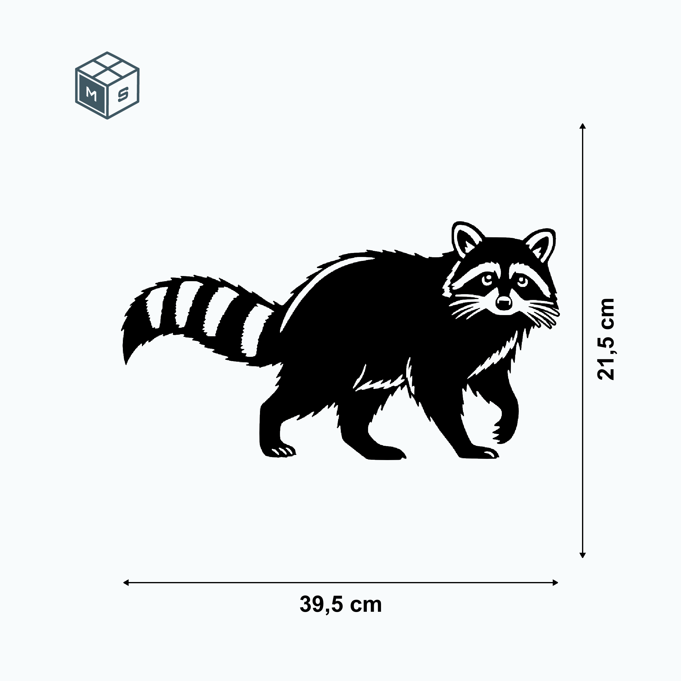 Waschbär Gartenstecker oder Zaunmotiv – Einzigartige Stahldeko (2 Varianten Rost/Edelstahl) 3 Waschbär Gartenstecker oder Zaunmotiv – Einzigartige Stahldeko (2 Varianten Rost/Edelstahl) – Bild 3