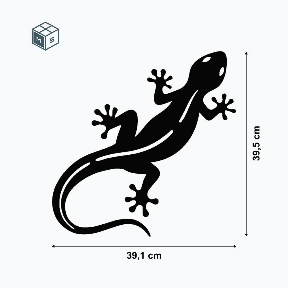 Gecko – Gartenstecker, Zaunmotiv oder Wandschmuck – Einzigartige Stahldeko (Rostoptik/Edelstahl) 3 Gecko – Gartenstecker, Zaunmotiv oder Wandschmuck – Einzigartige Stahldeko (Rostoptik/Edelstahl) – Bild 3
