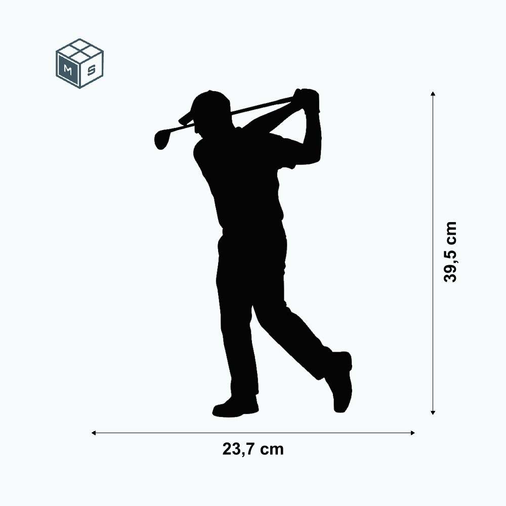 Golfer – Gartenstecker, Zaunmotiv oder Wandschmuck – Einzigartige Stahldeko (Rostoptik/Edelstahl) 3 Golfer – Gartenstecker, Zaunmotiv oder Wandschmuck – Einzigartige Stahldeko (Rostoptik/Edelstahl) – Bild 3