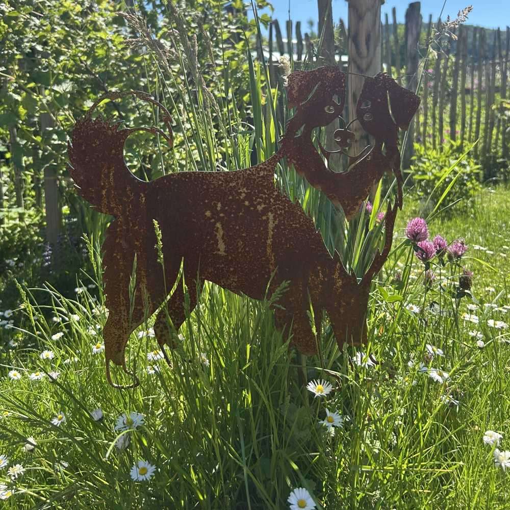 Gartendeko aus Metall 6 Australian Shepard